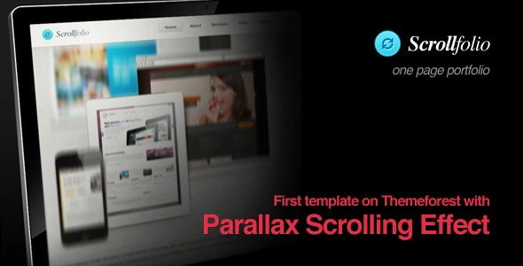 Scrollfolio – Parallax Scrolling Effect portfolio